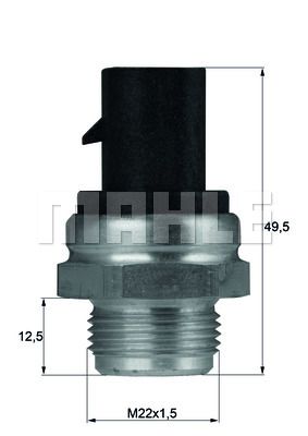 WILMINK GROUP Temperatuurilülitus,radiaatorivent. WG1265983